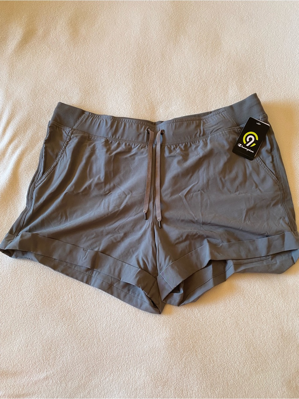 Champion Women's Gray Athletic Drawstring Shorts